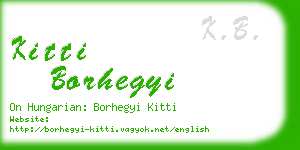 kitti borhegyi business card